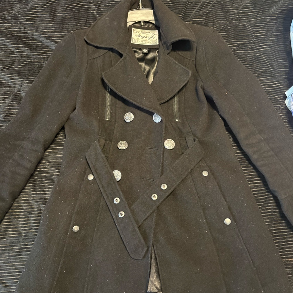 Black Double-Breasted Coat